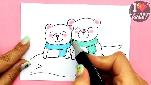 Как нарисовать красивый рисунок для Мамы просто и мило | Рисунки Юльки Маме