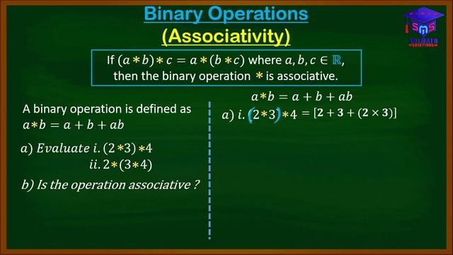 Associative Property of Binary Operations well explained with examples | SolMathSolutions
