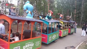 Весёлый паровозик в Парке Маяковского Екатеринбург