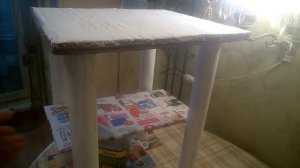 прикроватный столик из картона ч. 1