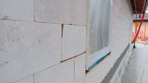 Начинаем утепление и отделку фасадов газобетонного дома, ППС16ф 150мм, СФТК Мокрый Фасад, подготовк