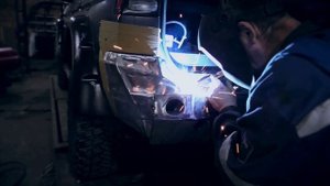 Изготовление и установка заднего силового бампера для Mitsubishi Pajero Sport I / Часть 2