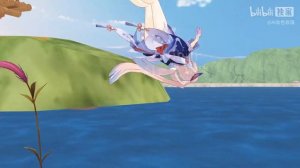 [Genshin Impact] Lumine Fishing - Tom and Jerry Parody - Cat Fishin'