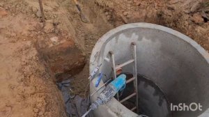 монтаж станции ФЛАГМАН-5 насос в дренажном колодце. делайте так же