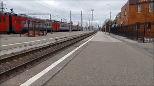 ЭД4М-0295 сообщением "Рязань 2-Москва(Казанский вокзал)", отправляется со станции Рязань 2.