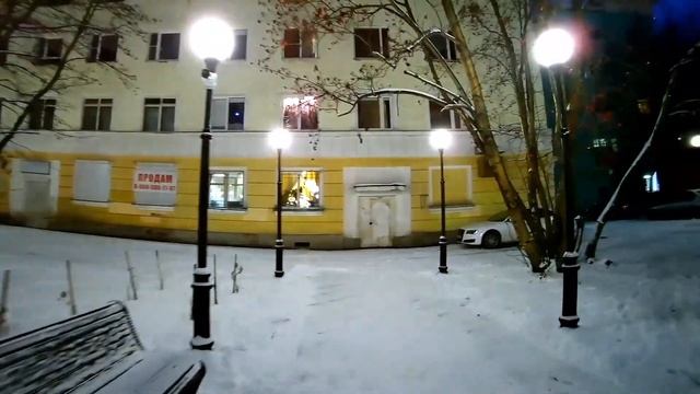 Мурманск. Сквер у памятника Ленина после ремонта смотреть онлайн