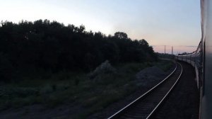 Поезд №326 Луганск - Харьков. Прибытие на ст Стаханов.