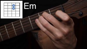 Как играть аккорд Ем на гитаре? Ми минор - Em