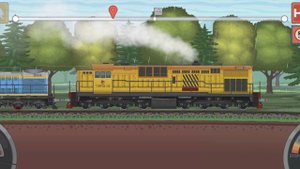 играю в игру Train simulator еду на поезде тэп 2 и помогал ездить поезд Тэп7а