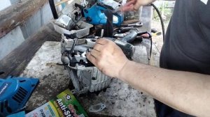 Бензопила Байкал заведётся газует на разрыв..mp4