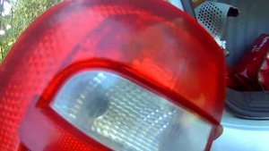 Шкода фабия М1 замена заднего фонаря.