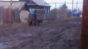 самодельный мини бульдозер, на базе мотоблока