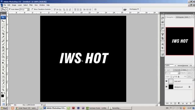 Effect Teks Terbakar dengan Adobe Photoshop смотреть онлайн