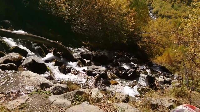 День третий, осень на Кавказе. Долина Домбай-Ульген, Чучхурские водопады, долина реки Птыш.