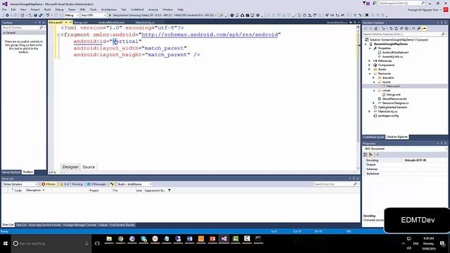 Xamarin Android Tutorial - Google Map Android API Basic смотреть онлайн