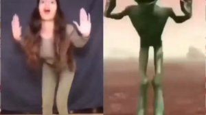 dame tu cosita ay ay challenge  зеленый человечек танцует