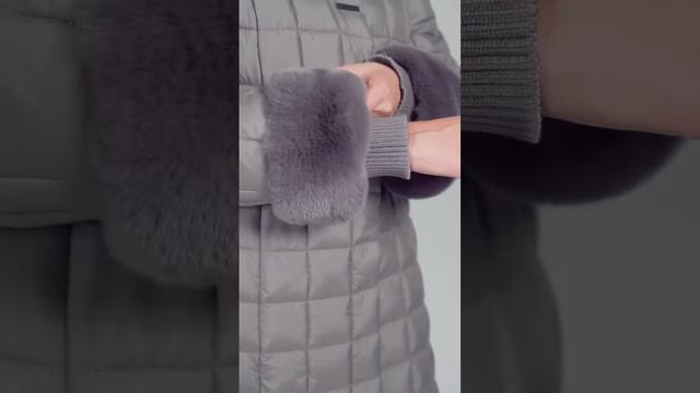 Женская длинная куртка с мехом воротником Astrid смотреть онлайн