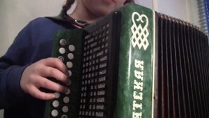 "Уральская рябинушка" на гармони - разучивание