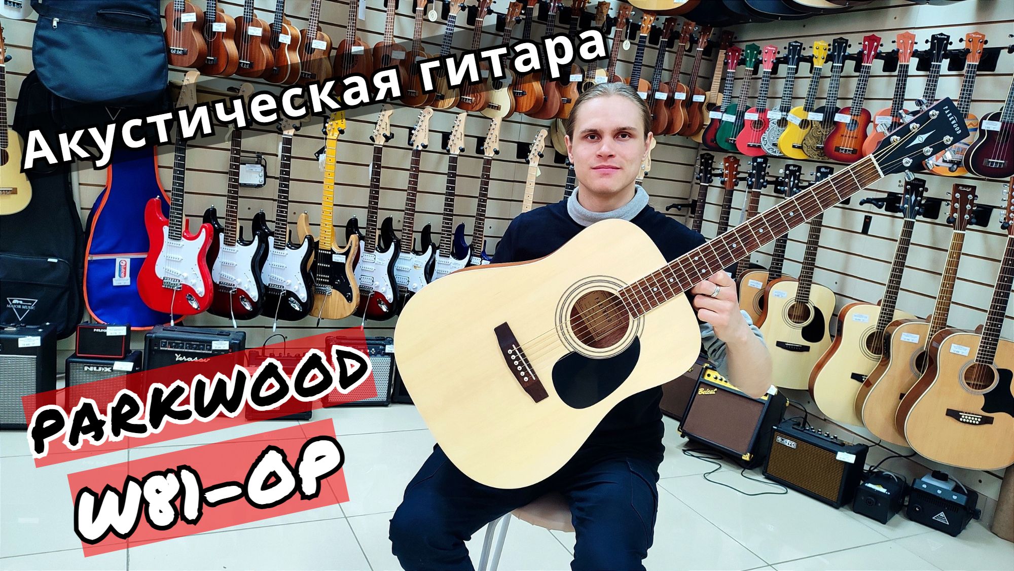 Акустическая гитара Parkwood W81-OP с чехлом | мини обзор от MAJOR MUSIC