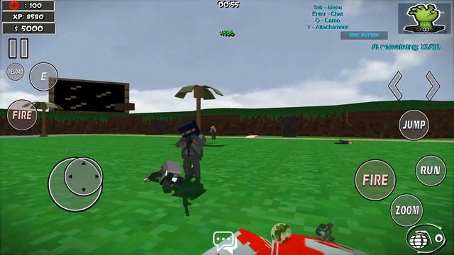 Blocky Combat Strike Zombie Survival - Gameplay part 2. смотреть онлайн
