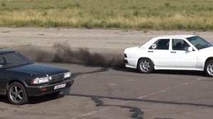 Mercedes 190 Turbo Diesel vs Nissan Gloria 1JZGTE (класс RWD)