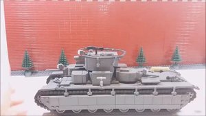 ЛЕГО ТАНК СССР Т-35 НА ПУЛЬТЕ УПРАВЛЕНИЯ. WW2 САМОДЕЛКА