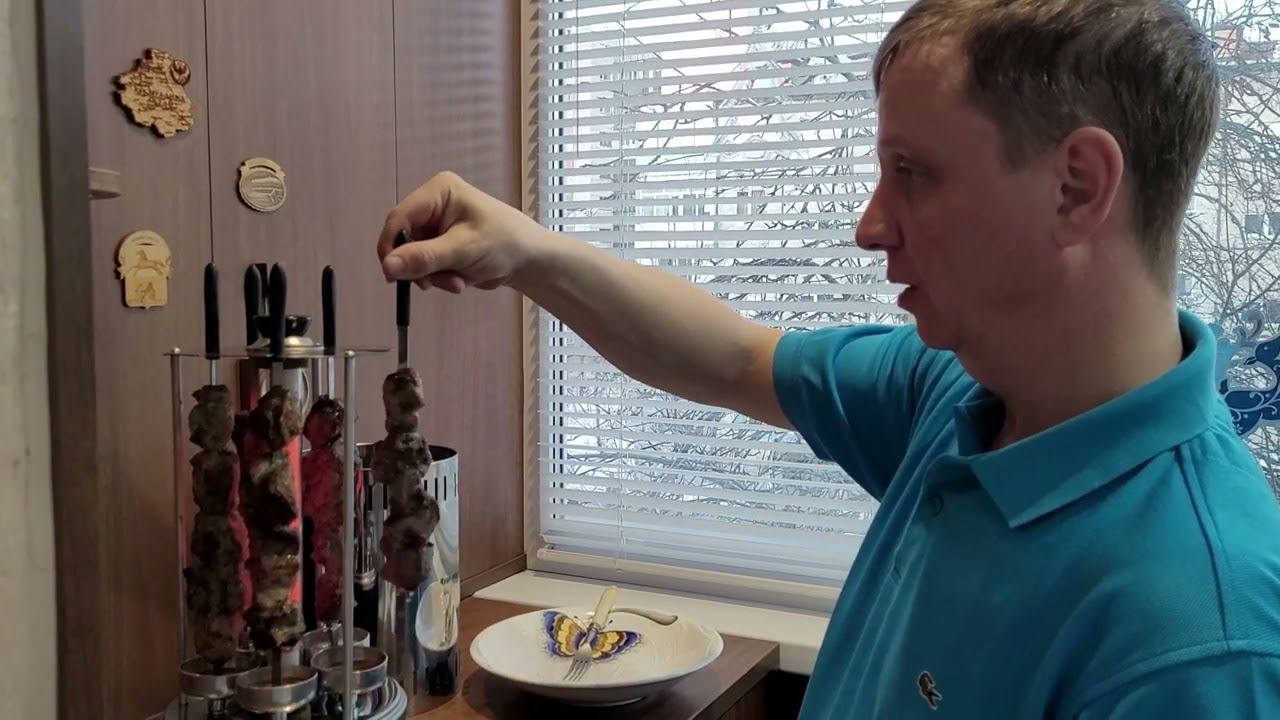 Шашлык на электро шашлычнице