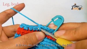 #274 | Spiderman Hero Free Crochet Tutorial (2/3) | Amigurumi Super Heroes Tutorial | @AmiSaigon