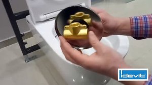 Видео объясняет устройство функции биде в унитазах компании Idevit