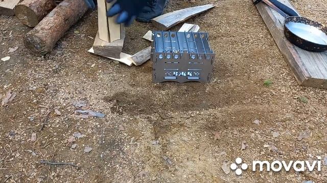 Печь щепочница "Выживайка 5"/обзор/тест/готовка/отдых на даче/ смотреть онлайн