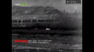 Sytong XM03 35LRF Thermal Rifle Scope Accurately Hit Two Rabbits at Night