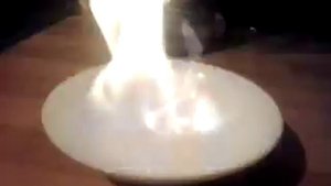 Как горит медицинский спирт. Этиловый.