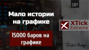 Мало истории? 15000 баров на графике. XTick Extreme