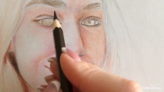 Как рисовать портрет акварельными карандашами? смотреть онлайн