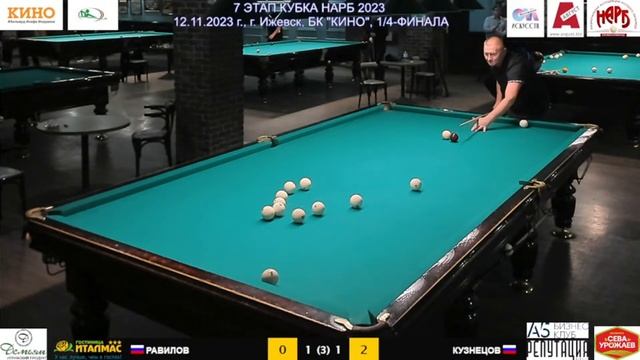 1/4-ФИНАЛА. РАВИЛОВ А. (Казань) - КУЗНЕЦОВ А. (Ижевск). 7 ЭТАП КУБКА НАРБ 2023 смотреть онлайн