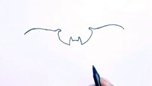 Как нарисовать летучую мышь, How to draw a bat.