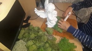 Декор из стабилизированного мха