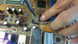 Ремонт материнской платы ASUS M2A-VM, восстанавливаем старичка