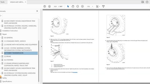 Volvo A25F Service Repair Manual смотреть онлайн