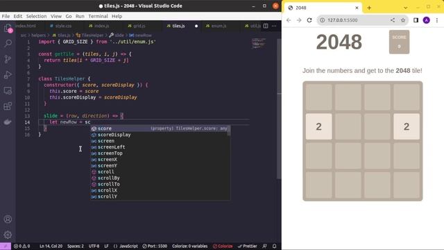 How to make a 2048 Game with HTML, CSS and Javascript - No talking смотреть онлайн