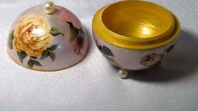 Шкатулка-шар "Жемчужные розы" смотреть онлайн