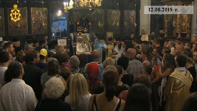 12.08.2015 г.  Вечерня с Молебен канон на Пресвета Богоро дица храм "Успение Богородично" смотреть онлайн
