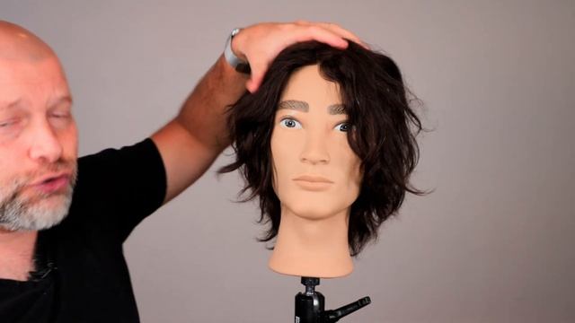 Middle Part Curtains Hair Tutorial - TheSalonGuy смотреть онлайн
