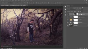 Photoshop CC Tutorial Color Effect - Fantasy Light Forest