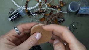 49. Мастер-класс кольцо вышивка натуральные камни