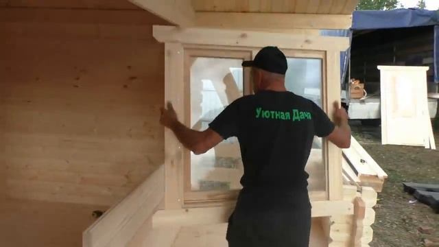 Садовый домик 6х6 из минибруса. Сборка за 12 часов под ключ.
