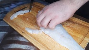 Филе судака на коже.  Как просто отчистить от костей и кожи.