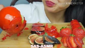 ASMR АСМР фрукты в сахаре. Очень вкусно