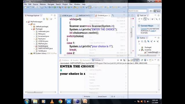 Java Tutorial in Tamil-11:While loop java example