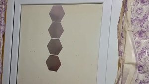 Зеркальные декоративные наклейки - соты. Наклеяла легко, сама! ??